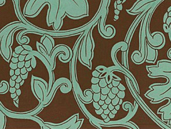 葡萄石榴纹藻井(初唐)到了唐代,随着葡萄的广泛种植,葡萄图案已相当