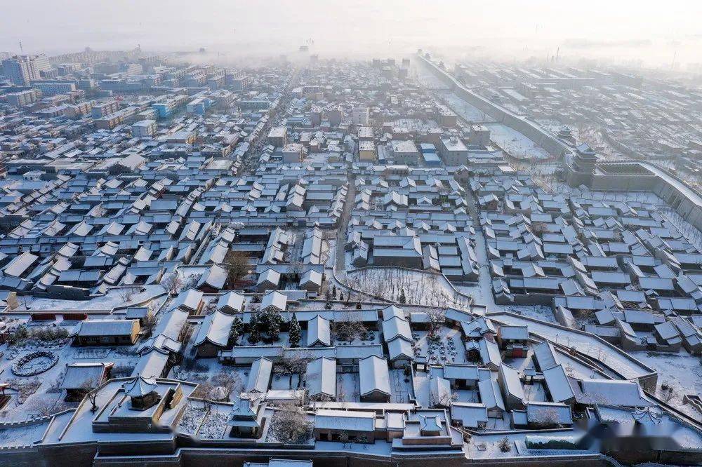 忻州古城节前问鼎三晋文旅节后雪至首迎静怡