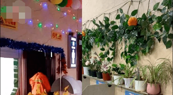 周口丨有灯光有音乐六旬环卫工大爷自费把公厕打造成豪华ktv