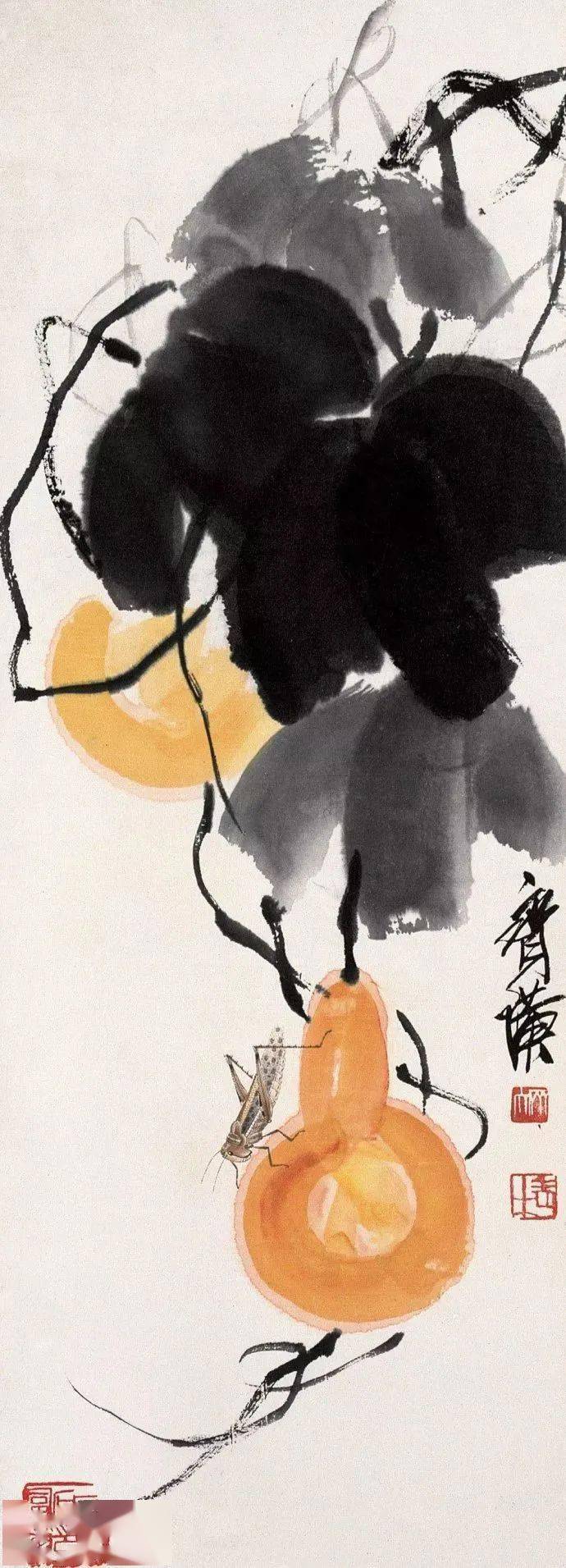 齐白石那些写意瓜果豆谷令人魂归田园