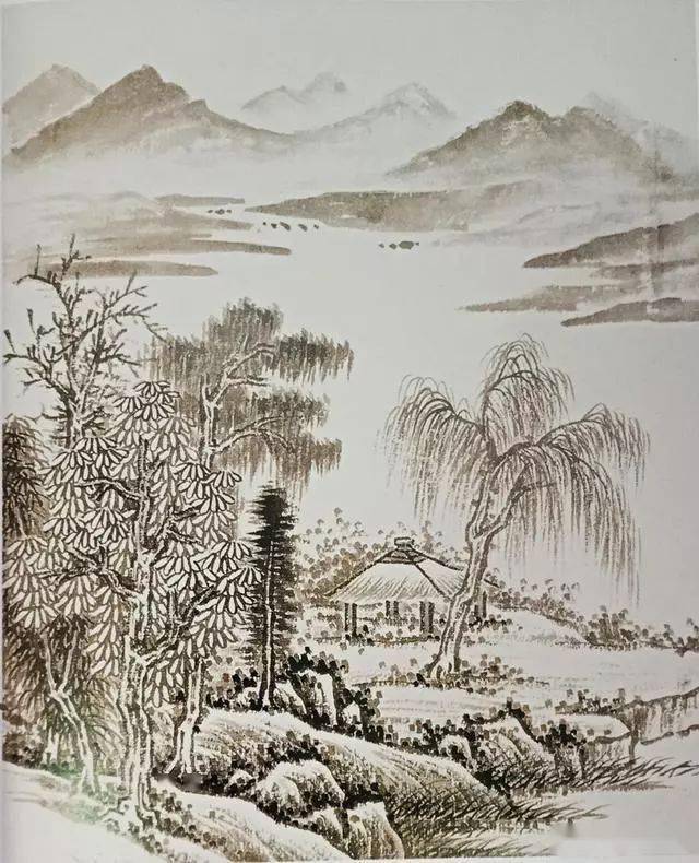 深远法深远法,自山前而窥山后谓之深远,深远之色重晦.
