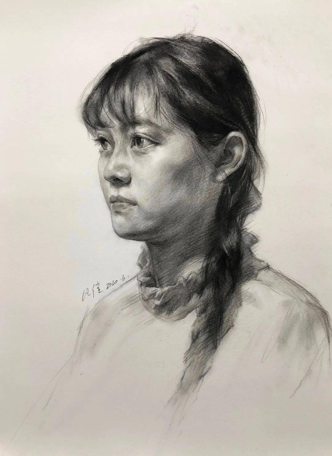 米娅超级直播——凡佳 / 素描头像示范