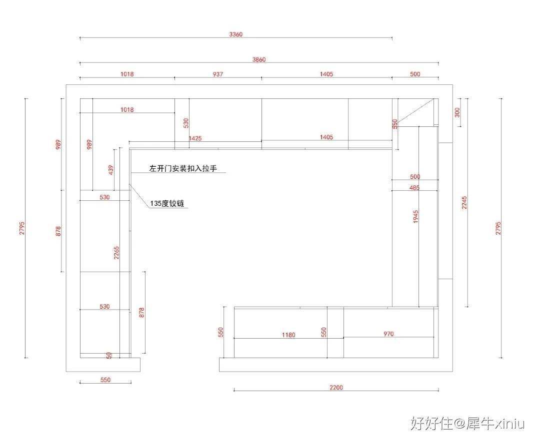 梳妆台在cad简图图片