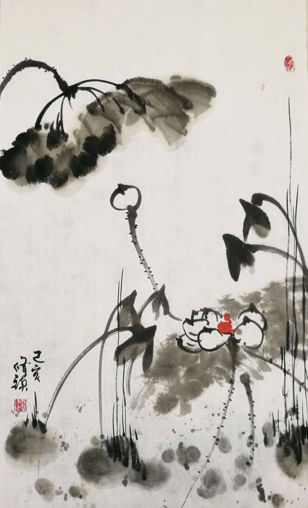 令观者净化心灵的小红人禅意画_搜狐网