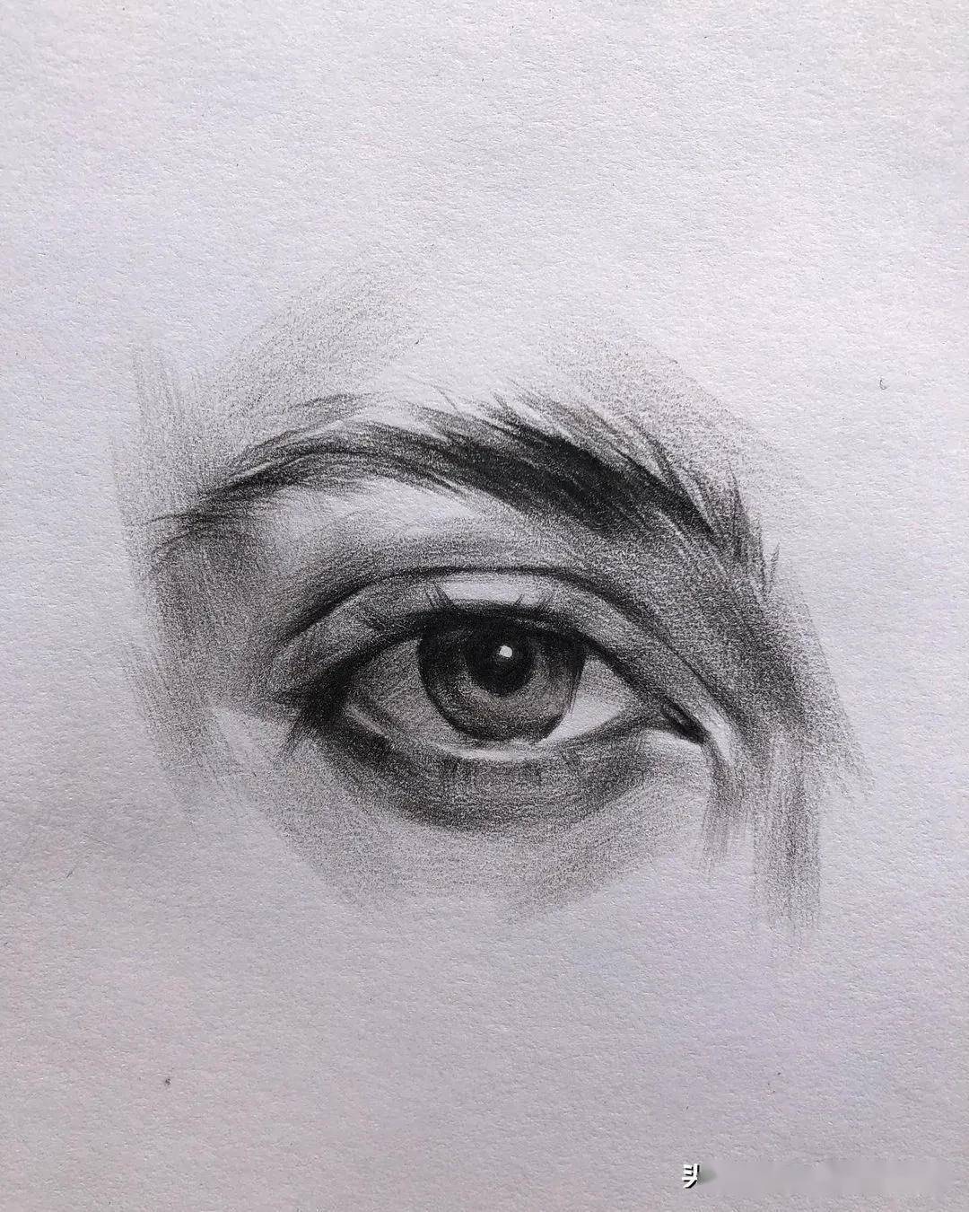 素描作品欣赏·眼