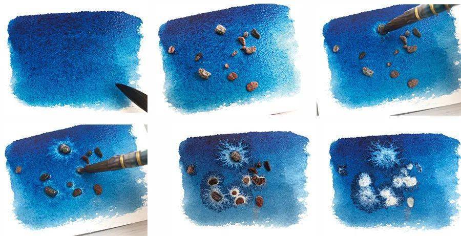 tips:画面的颜色越深,撒盐的效果就越明显.