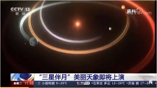 土星,水星|3月10-11日清晨可见三星伴月