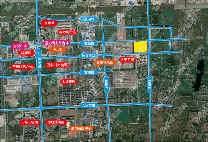 土拍前夜南通通州金沙湾新区68亩优质宅地明日开拍毗邻医学综合体和九