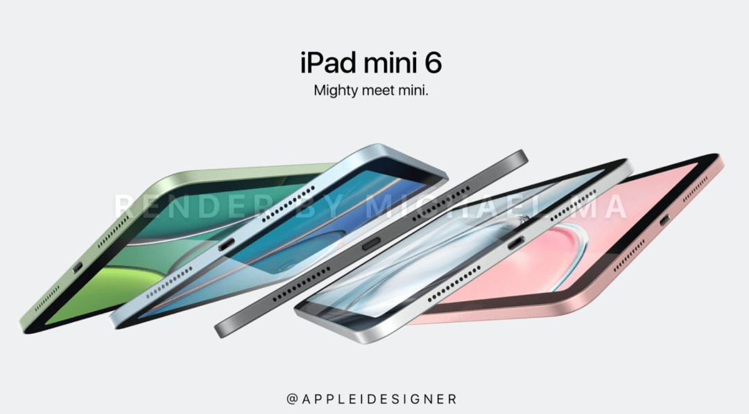 iPad mini 6渲染图再曝，8.4英寸屏幕_手机搜狐网