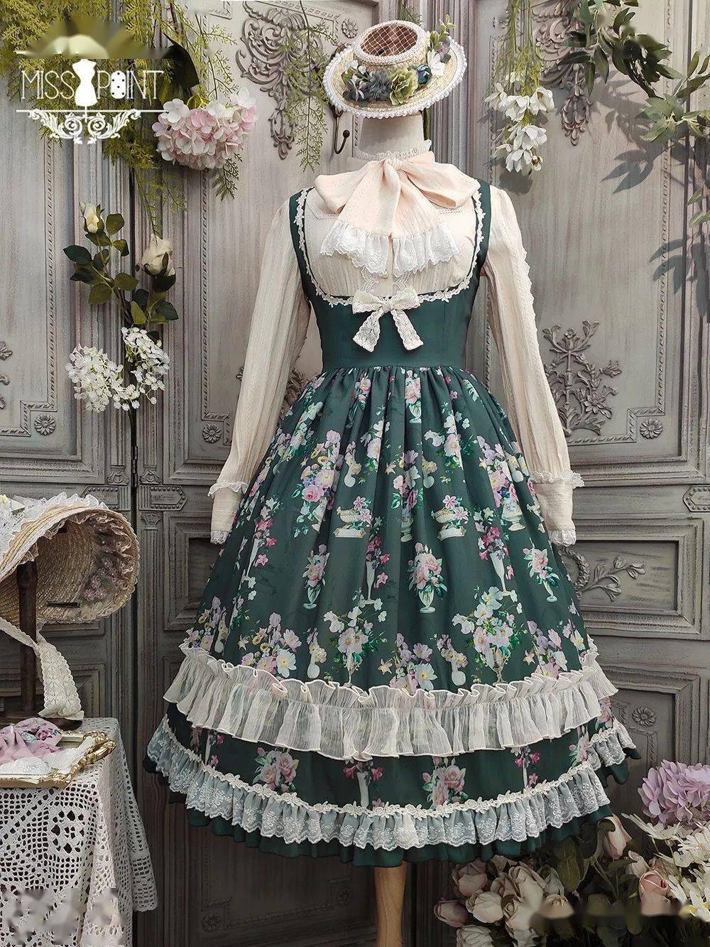 lolita|20款花墙柄小裙子,属于春天得温柔来啦!_款式
