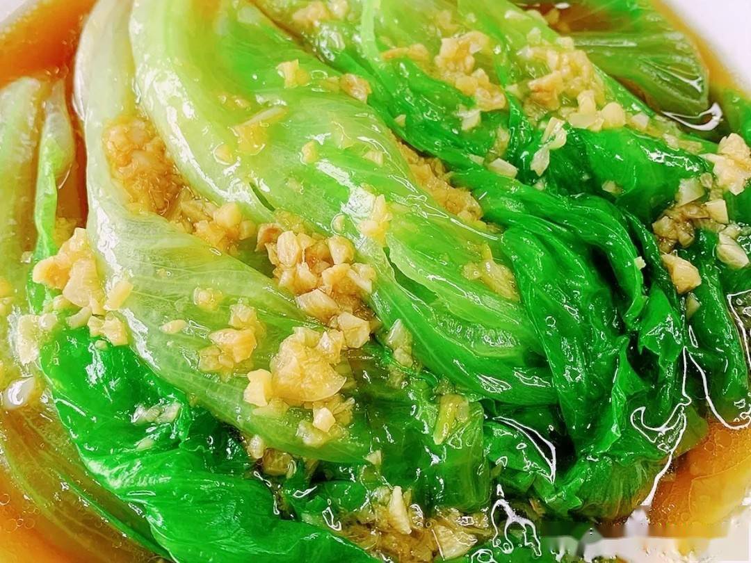 蒜香蚝油生菜图片
