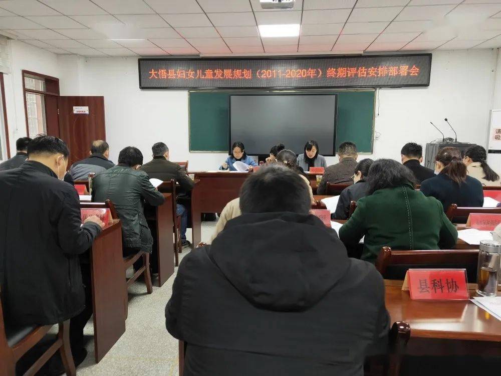 县政府副县长殷茵主持会议并讲话,县妇儿工委成员单位分管负责人参加