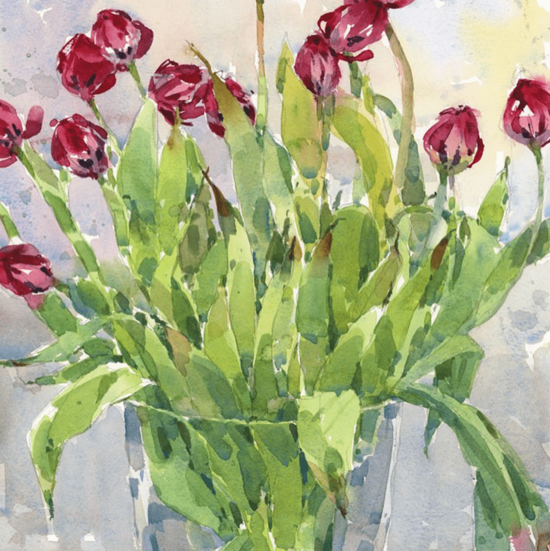 加拿大水彩画家shariblaukopf作品欣赏花卉篇