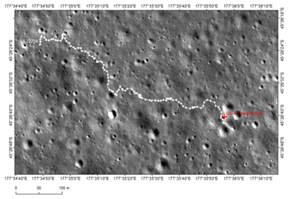 镶嵌图|嫦娥四号完成第28月昼工作 科研成果揭示巡视区石块来源
