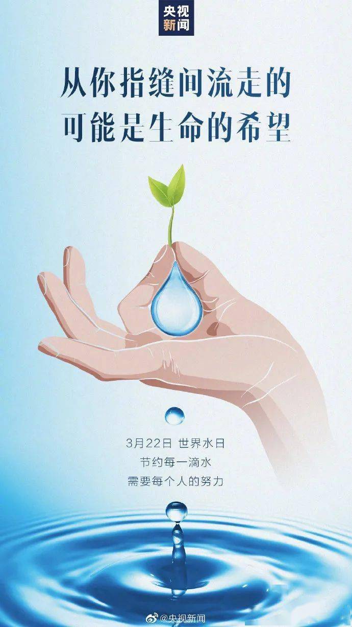 世界水日,节约每一滴水