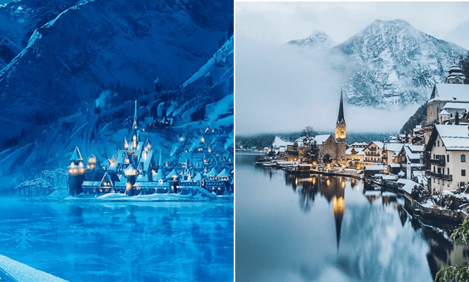 《冰雪奇缘》大火后,作为动画片中阿伦戴尔王国取景地的"世界最美小镇