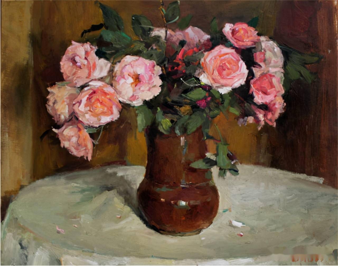 著名油画家杨鸣山油画静物作品欣赏