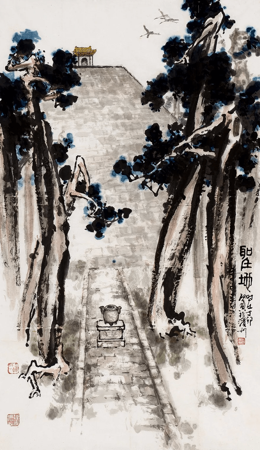 乍启典绘画作品欣赏