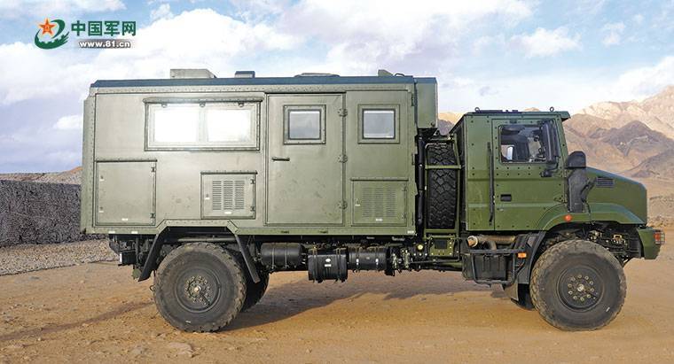 资料图:新型高原炊事车外观 来源:中国军网资料图:西藏军区无人机高原