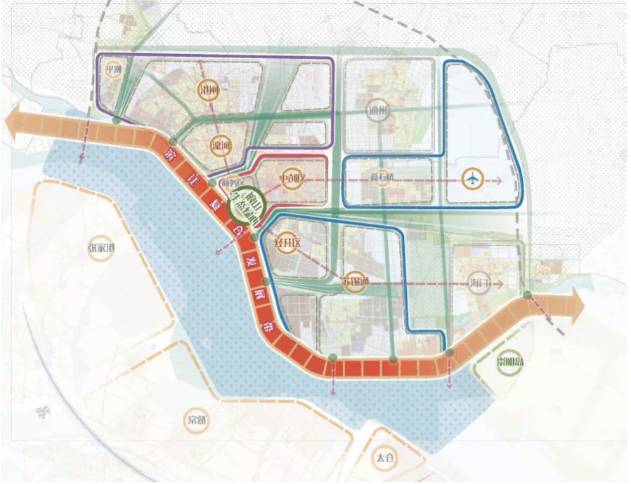 1 城市新中心城市新中心是南通市未来发展的核心区域,规划以滨江五山