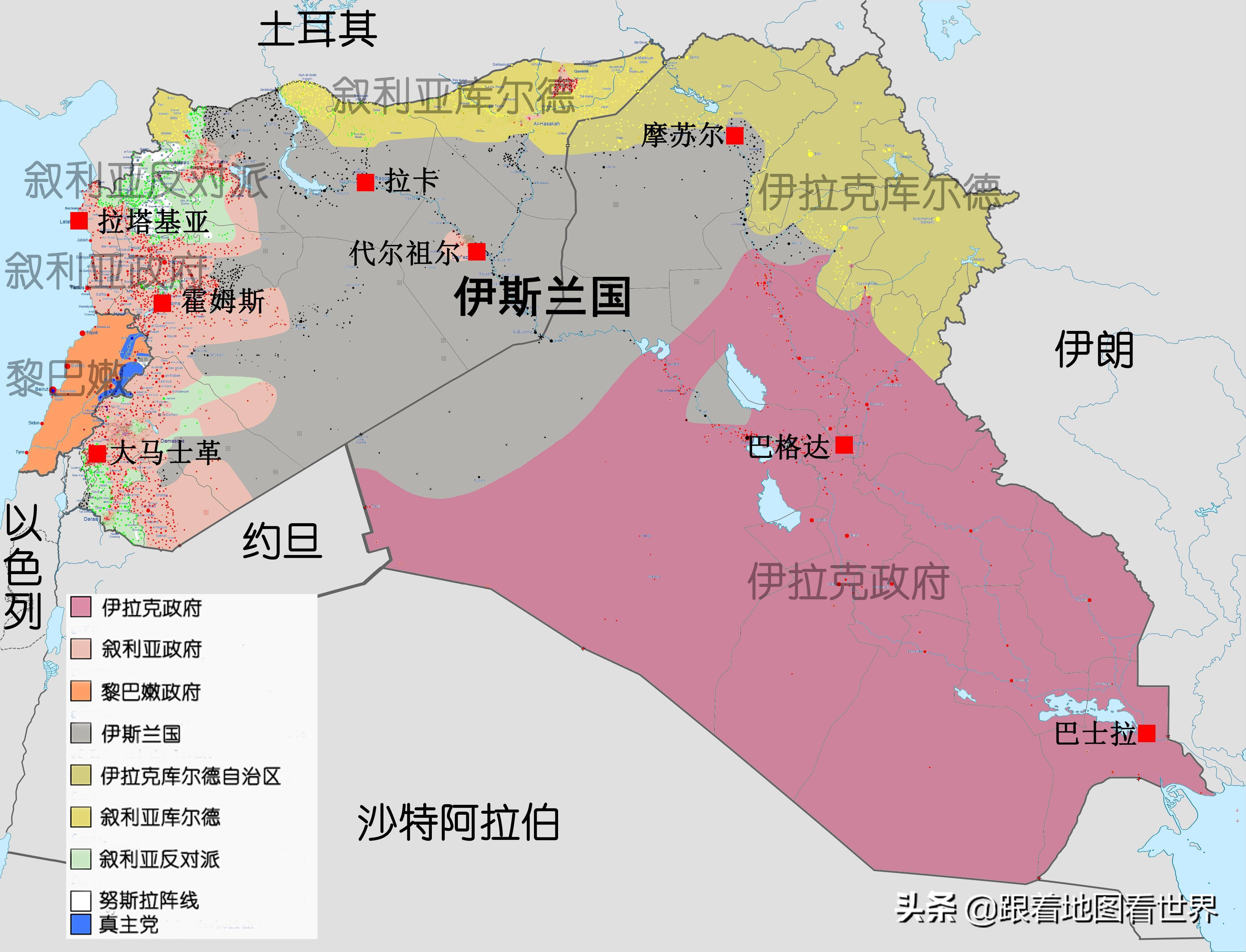 伊拉克地图位置图片