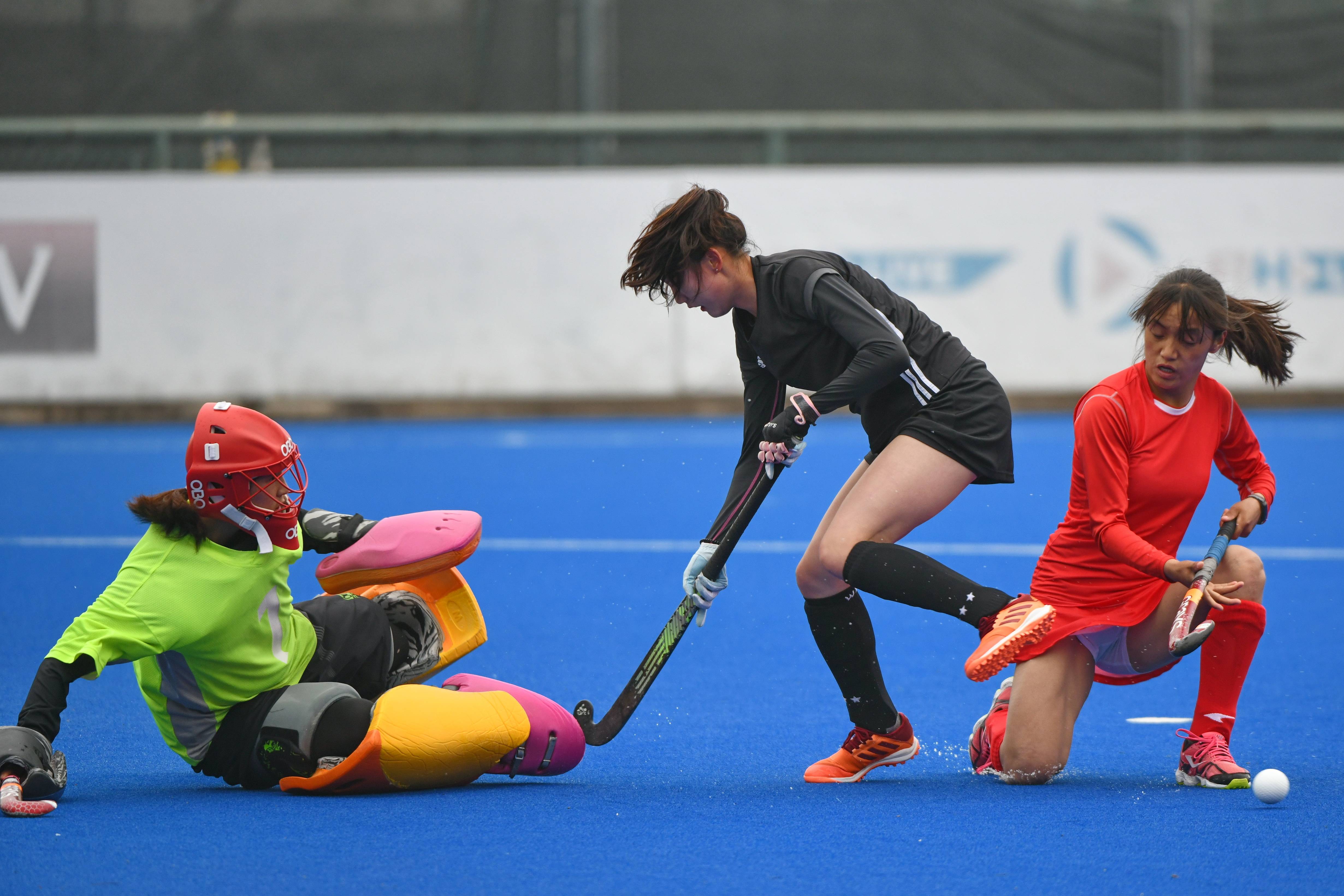 曲棍球全运会资格赛内蒙古队胜甘肃队