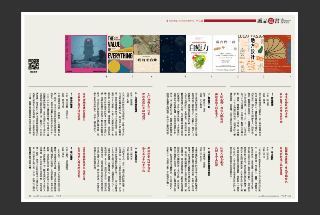 诚品书店这月刊排版超级好看