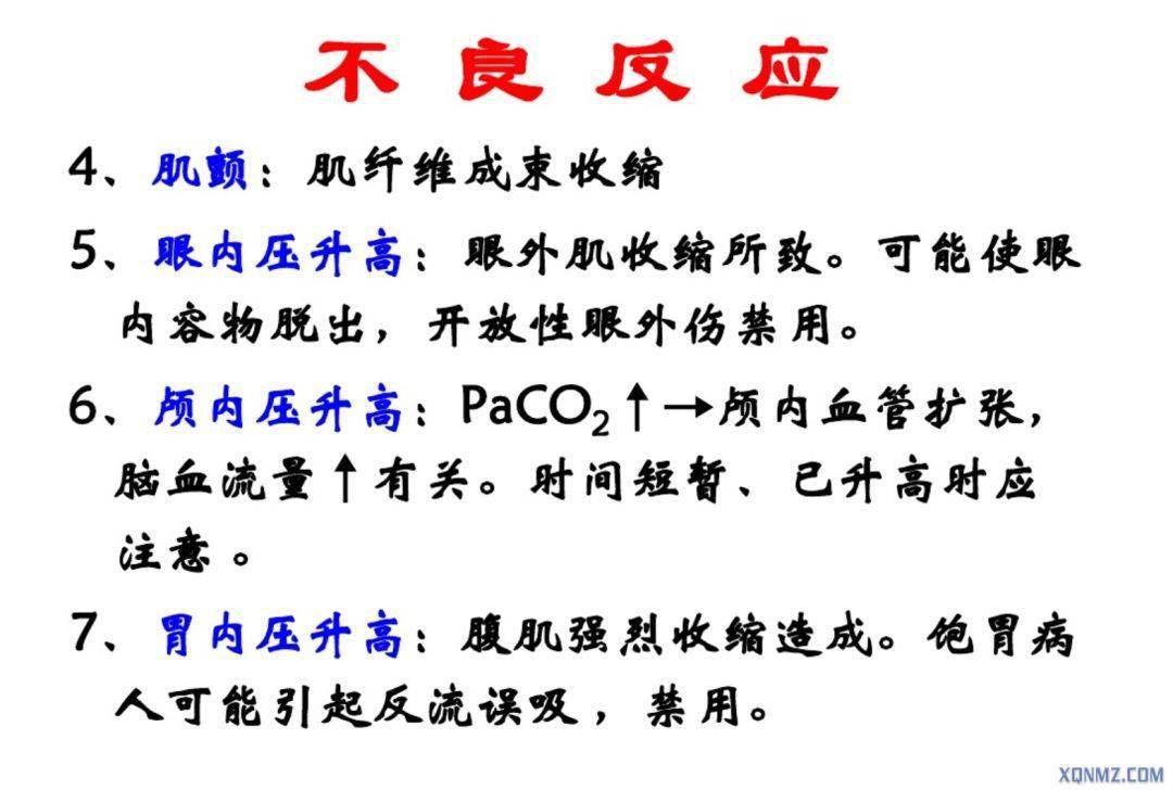 职称考试中高级每年必考之琥珀胆碱