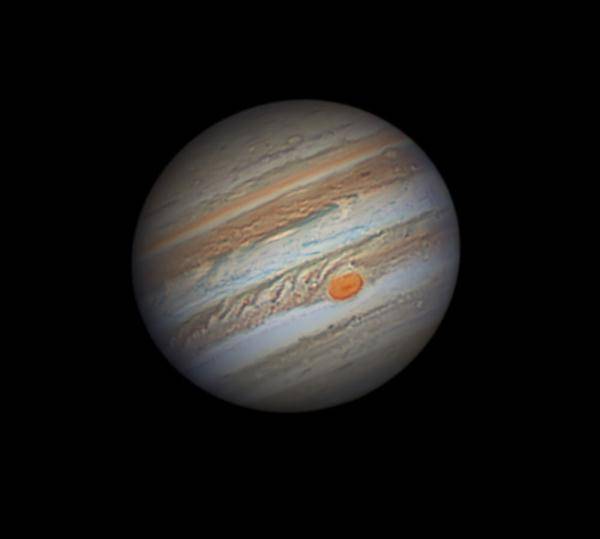 天文|土星、木星和残月天空组“歪嘴笑脸”