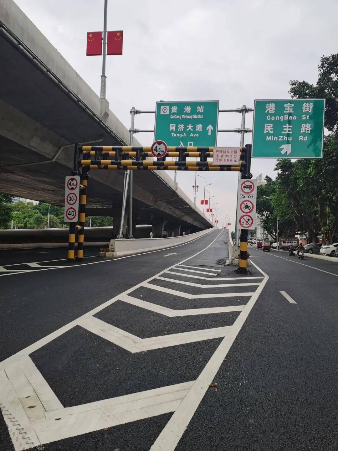 好消息金港大道同济立交桥两侧上下匝道通车啦