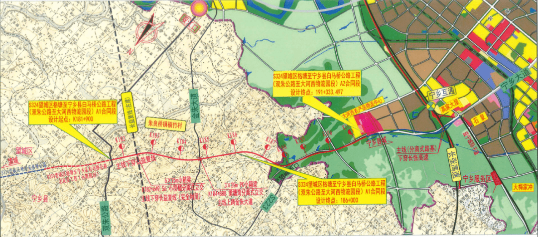 宁乡的新修公路规划图图片