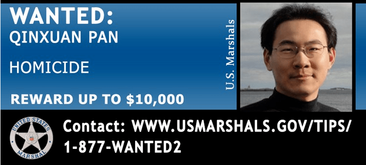已逃到中国涉枪杀耶鲁华裔美国发红色通缉令全球缉拿mit华人天才