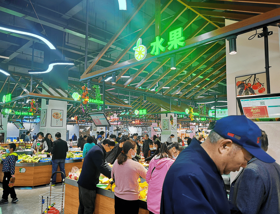 当菜市场遇上大数据买菜像是逛超市南昌五星级智慧化农贸市场上线