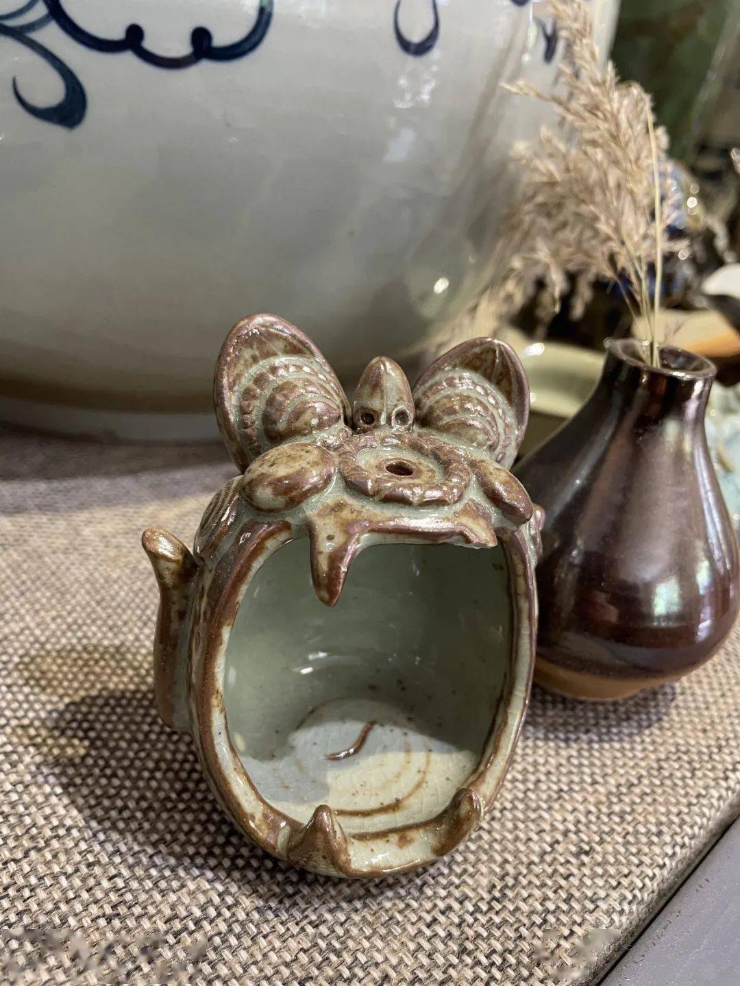 417活动通知学习玉溪陶文化制作神兽瓦猫