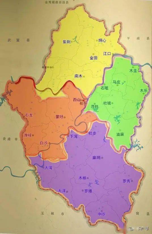 广西桂平市地图高清版图片