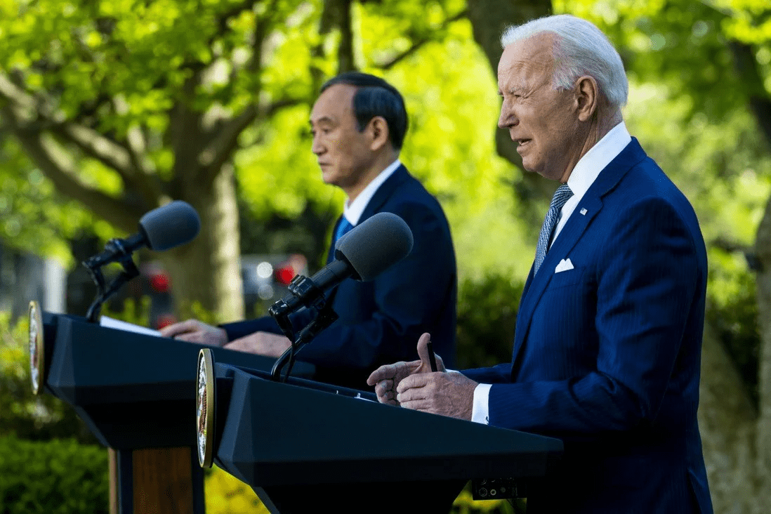 拜登与菅义伟会谈并举行联合记者会 果然 中国是首要议题 日本首相