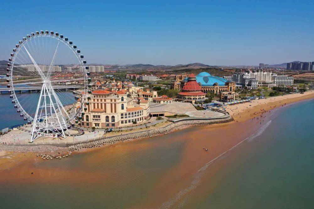 图文水绿滩净湾美即墨生态海岸引客来