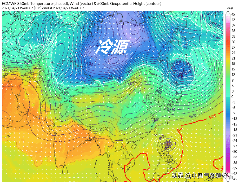 4月下旬里,类似的情况可能频频上演,中亚的西风带中不断有波动北进