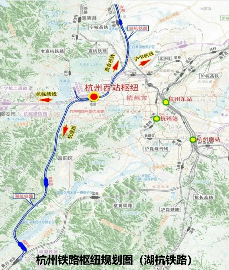 由中铁四局承建的湖(州)杭(州)铁路大圩里特大桥上跨杭临城际铁路