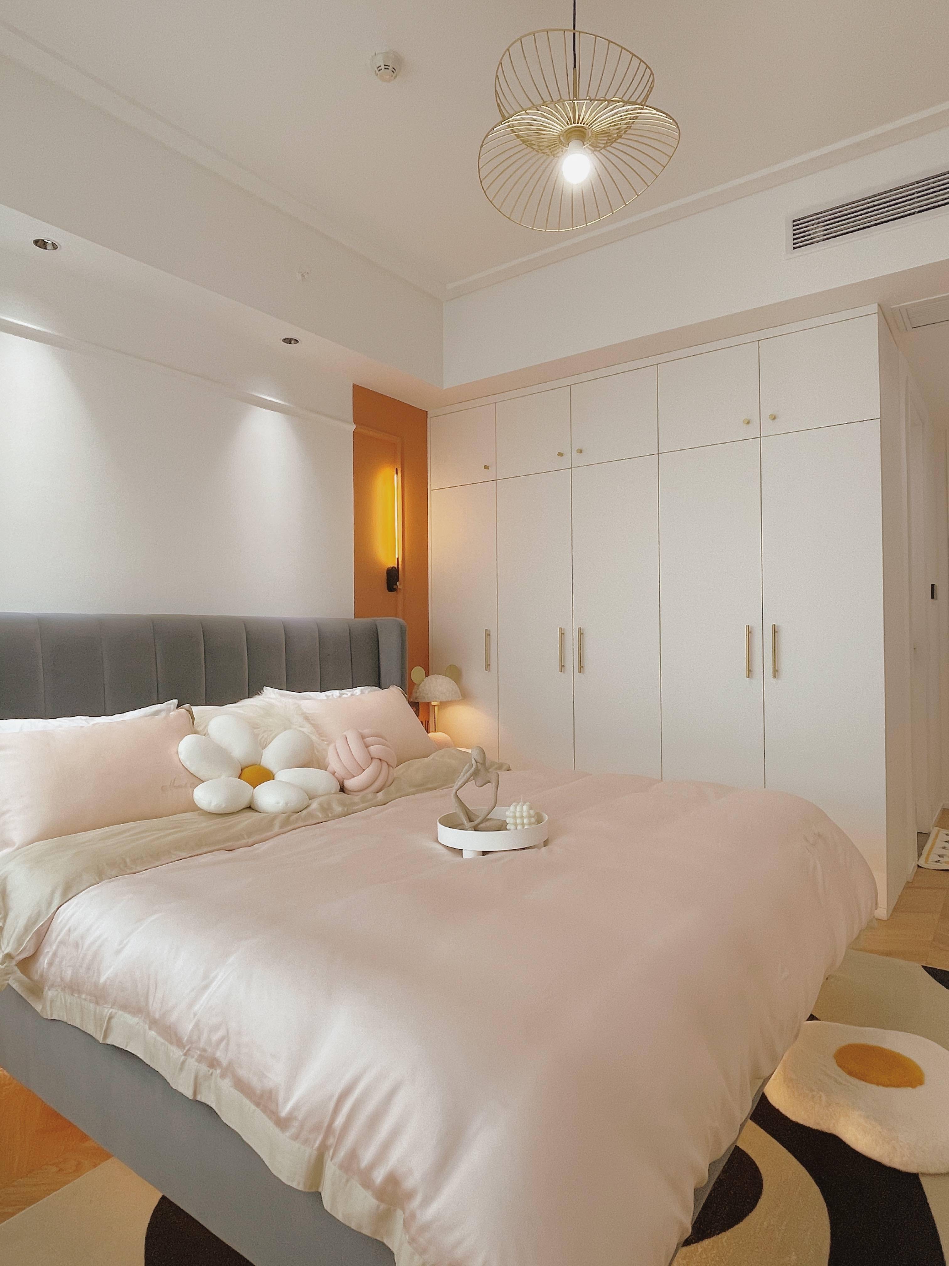 装修记录奶油色系卧室附详细软装清单