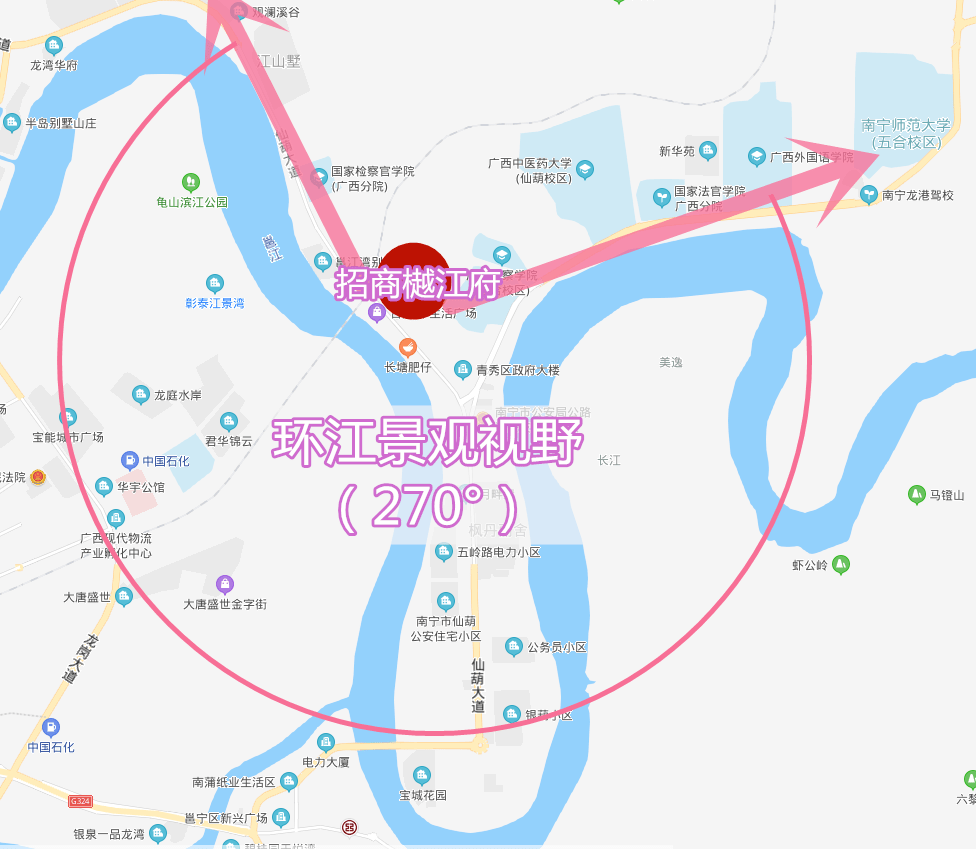 邕江 地图图片