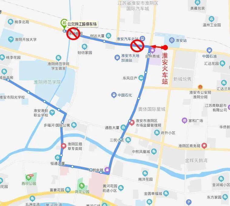 淮安12路公交车路线图图片