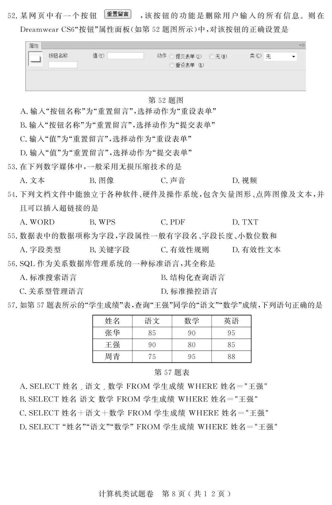 2021年高校招生职业技能理论考试试题及参考答案一