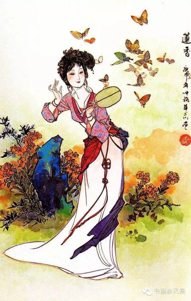 华三川画仕女，千娇百媚30幅！_搜狐网