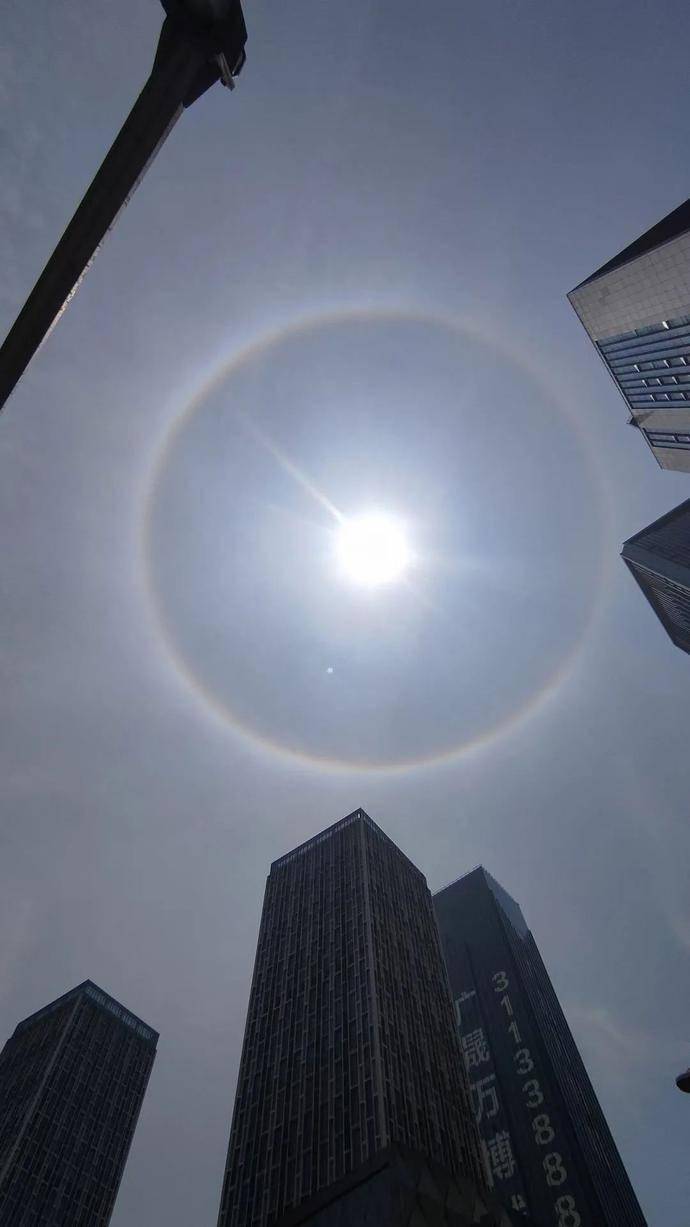 广东五一天气出炉日晕刷爆朋友圈暴雨前兆