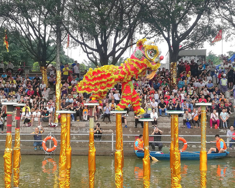 2021黄飞鸿杯第十三届全国南北狮王争霸赛举行数十支队伍争夺六项比赛