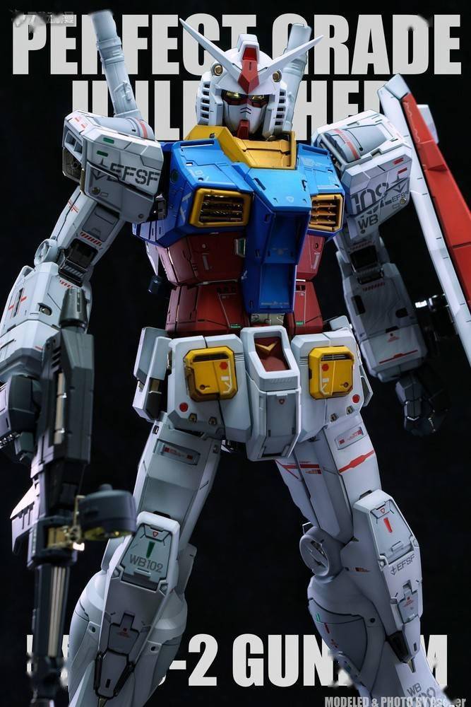 根大木秀pgunleashedrx782gundam轻阴影全喷涂