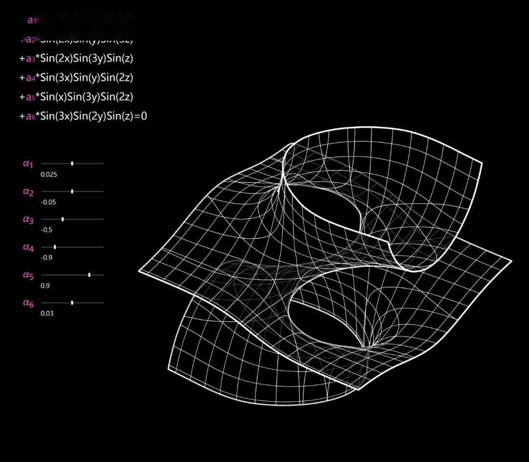 最终生成满足设计期待的拓扑几何原型与最终的形态结果比对通过对输入