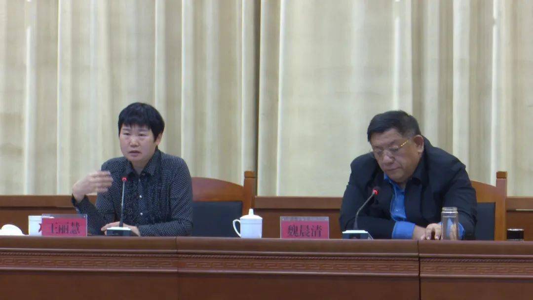 县委副书记王丽慧出席会议并讲话,副县长魏晨清主持会议.