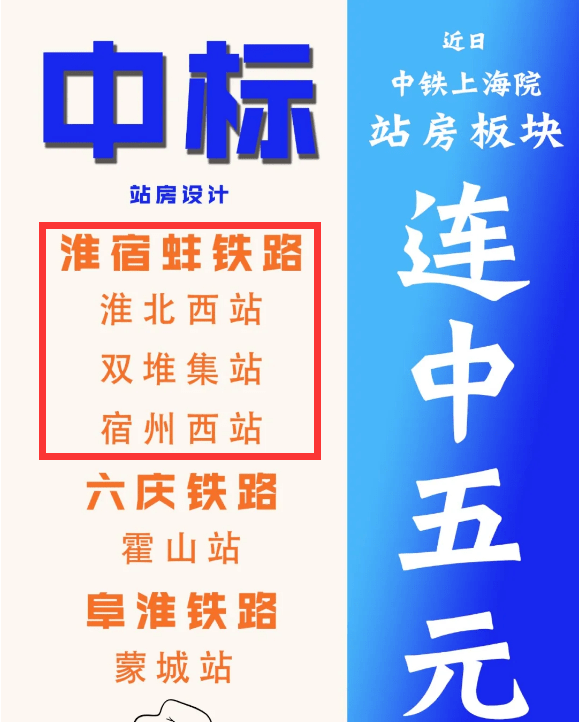 网曝淮北西站双堆集站设计图